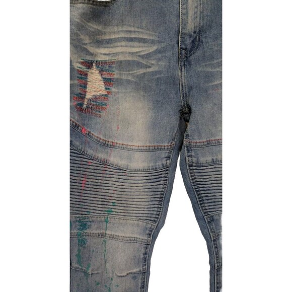 MEN'S SWITCH REMARKABLE JEANS SLIM TAPER FIT SIZE 36x32 - Picture 3 of 9